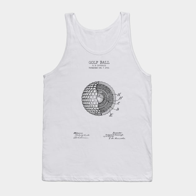 GOLF BALL patent Tank Top by Dennson Creative